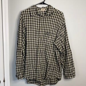 Men’s Guess Jeans Vintage 90s Plaid Button Down Shirt